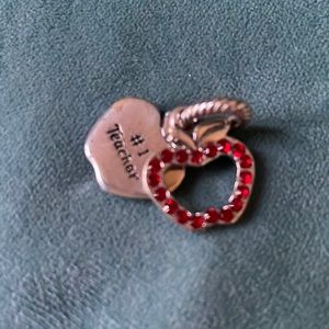 Brighton #1 teacher Apple charm for bracelet